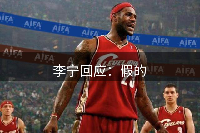 李宁回应：假的